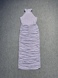Dadizhimu Hot Diamond Sling Dress High-End Light Luxury Evening Dress Party Show Back Dress