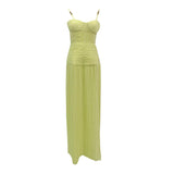 Dadizhimu 2025 New Women's Sleeveless Sleeve-Less Dress Open Multi-Color Solid Color Dress