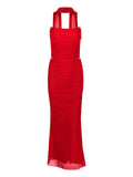 Dadizhimu Fish Bone Thoracic Blouse Tighten Bag Hip Skirt Dress Suit Autumn Two Sets Of High-End Feel Around The Neck