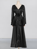 Dadizhimu Elegant Style Suit 2025 New T-Wearing Flower Design High-End Feeld Ribbon Slimming Two Sets Of Women