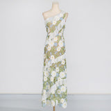 Dadizhimu Resort Wind Collar Sleeveless Dress 2025 New Embroidered Wood Ear Design Long Dress Woman