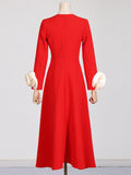 Dadizhimu Temperament Elegant Wind 2025 Spring New Fashion Splicing Three-Dimensional Roses To Thin Dress Women