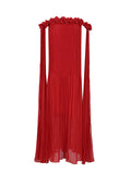 Dadizhimu Temperament Sexy 2025 Spring New Fashion High-End Smeared Breast Splicing Flower Dress Dress Dress Woman