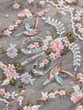 Dadizhimu French Light Luxury Elegant Heavy Industry Embroidery Yarn Net Dress