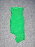 Dadizhimu Skirt Green Breast Dress Women's Dinner Dress Sexy Hot Girl Pure Tight Ass Dress Famous