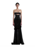 Dadizhimu Wind Tradiated Lace Hollow Waist Dress Design Small Fishtail Dress Seaside Holiday Dress Woman